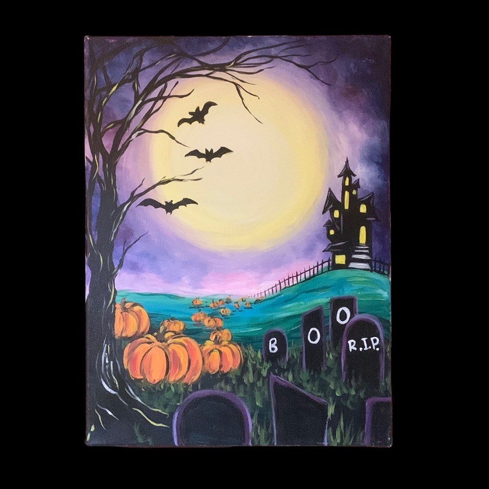 SALE!!- Under the Hunter Moon painting